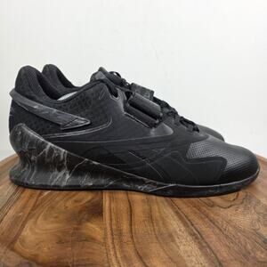 Reebok Legacy Lifter 2 Black Pure Grey Mens Size 13 Weightlifting Shoes H02843